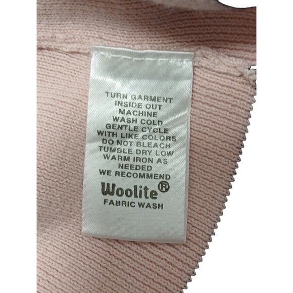 Y2k Sweater Sz PL PINK Knit Pullover Corporate Old Money Chic Career Vintage - Picture 12 of 13